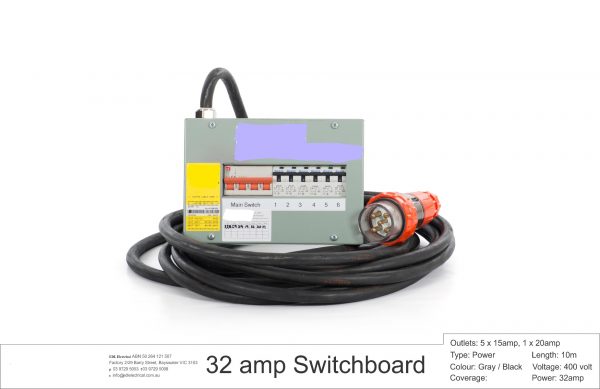 32amp 3 Phase Sub-board - 6 Circuits-0