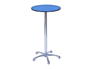 Ainsley Bar Table - Blue (600mm dia) -0