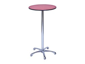 Ainsley Bar Table - Red (600mm dia) -0