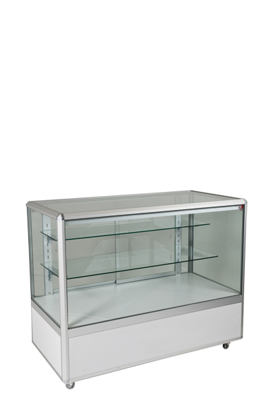 ¾ Counter Display Cabinet with Storage-0