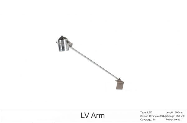 Low Voltage Arm Light - Chrome-0