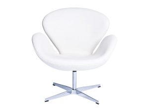 Swan Swivel Tub Chair - White-0