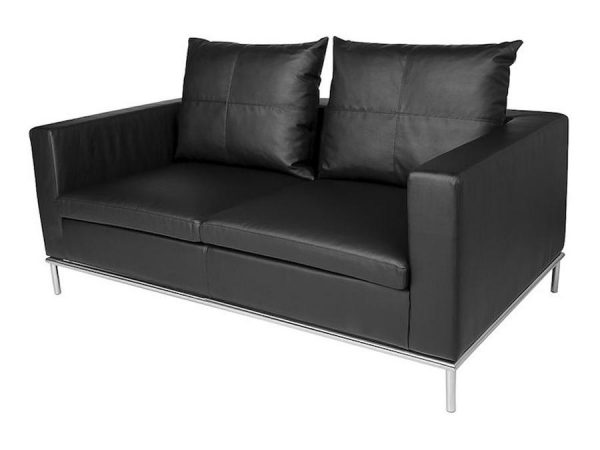 Cosa 2 Seater Lounge - Black-0
